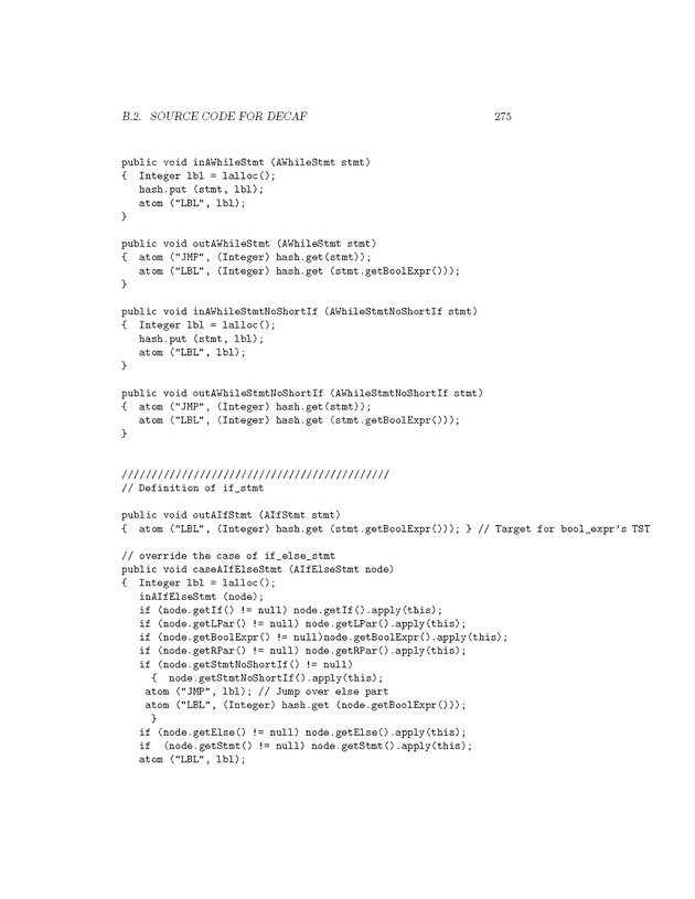 Compiler Design: Theory, Tools, and Examples - Page 275